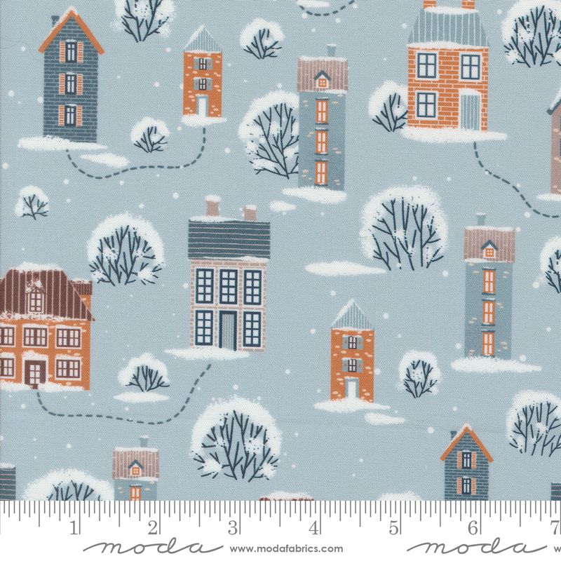 Purrfect Christmas - Snowy Town in Sky - Elena Amo - Moda