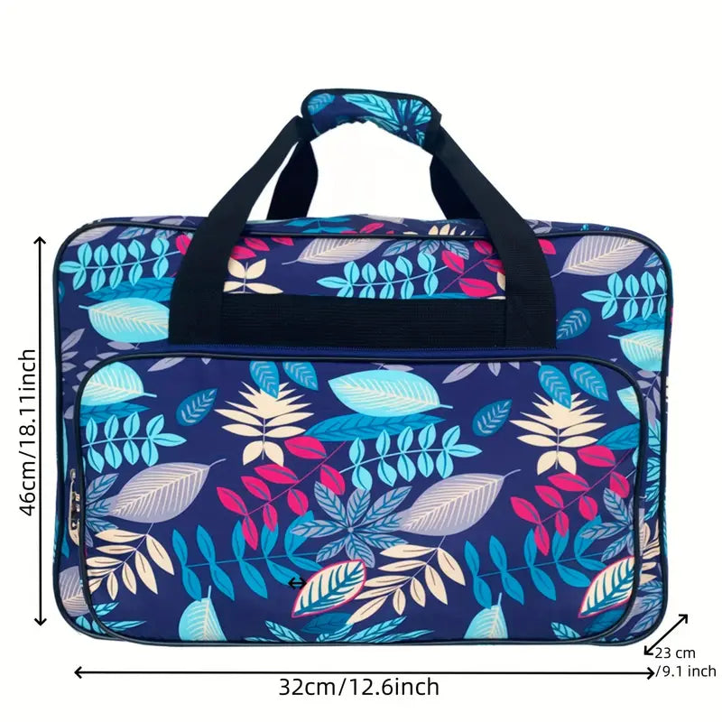 Sewing Machine Travel Bag - Blue Leaf Multi (Pre-order: Jan 2026)