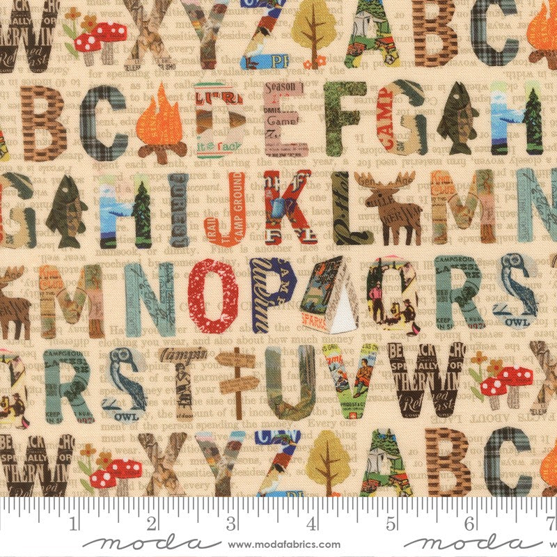 Paper Trails - Alphabet in Cream - Cathe Holden - Moda (Pre-order: Dec 2026)