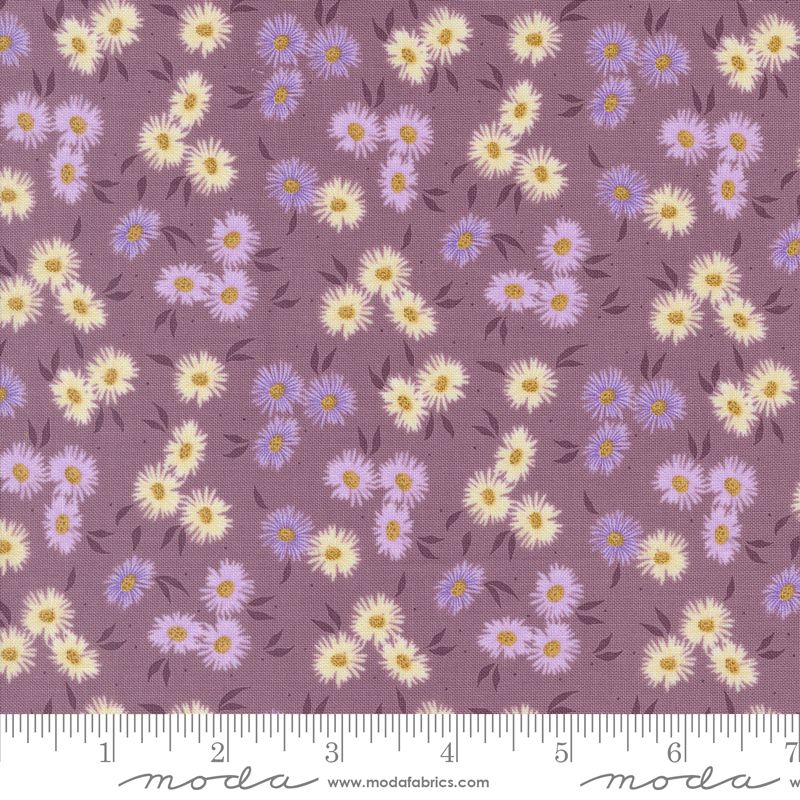 Seaglass Summer - Beach Asters in Beach Plum - Sweetfire Road - Moda