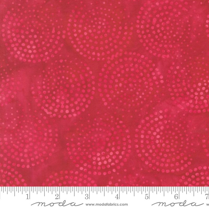 Echo Batiks - 4369-17 in Crimson Swirl - Moda