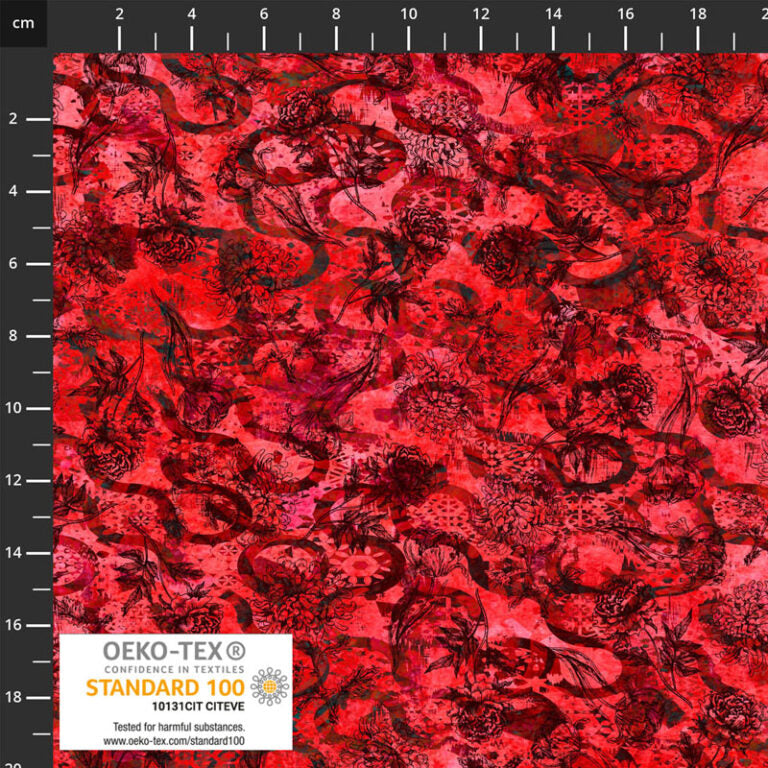 Fine Lines - Red - Stof 4504-027