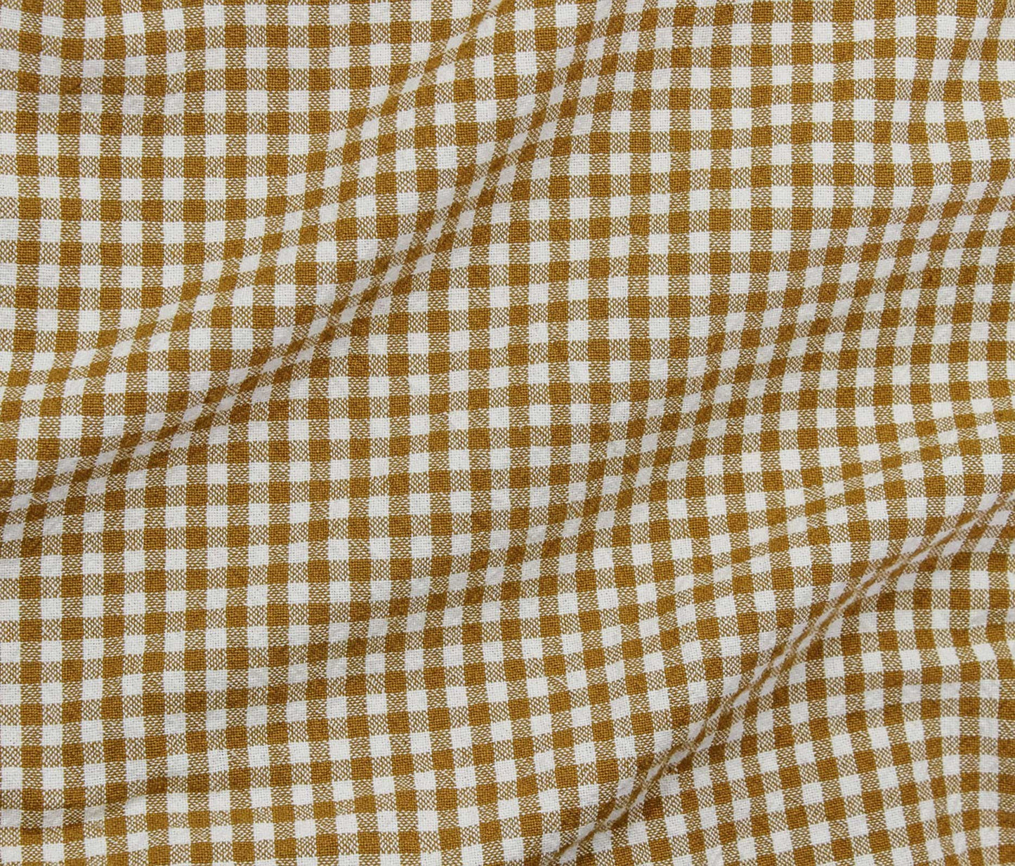 Organic Gingham (55") - Dijon - Telio