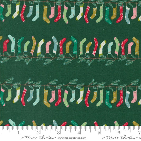 Cozy Wonderland - Stocking Stripe in Pine - Fancy That Design House - Moda (Pre-order: May 2024)