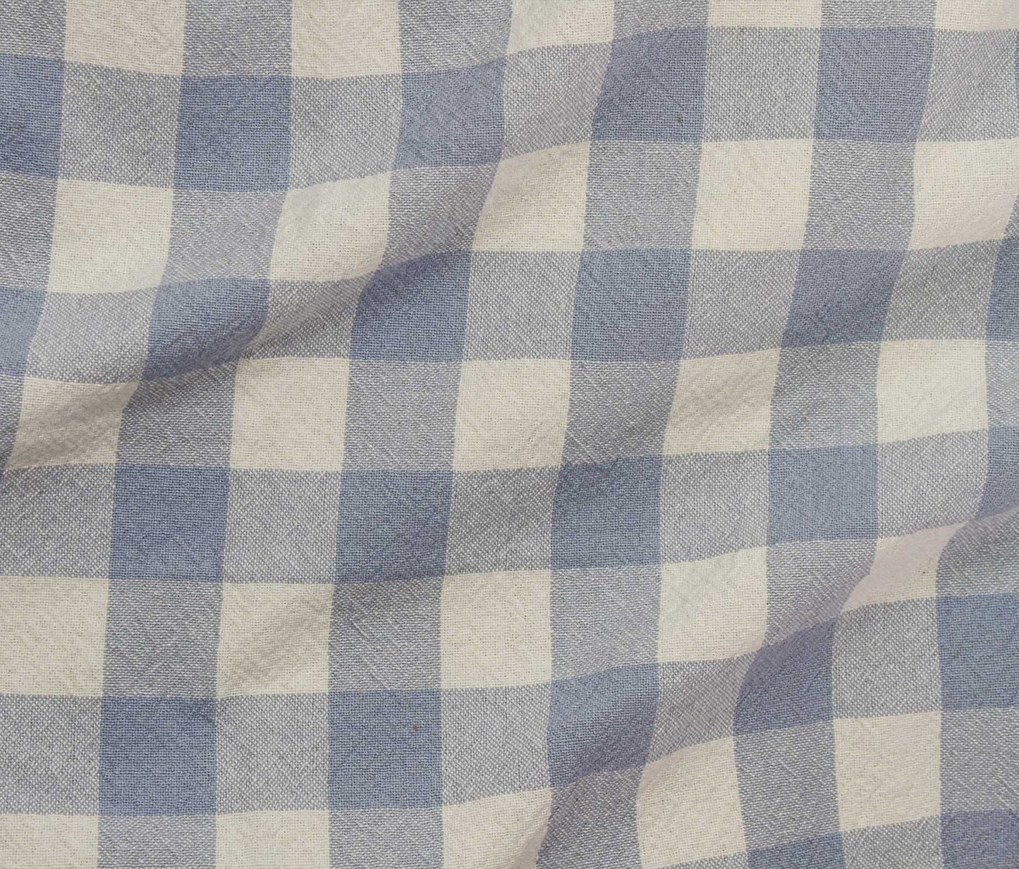 Organic (100% Cotton) Checkered (55") - Blue Powder - Telio