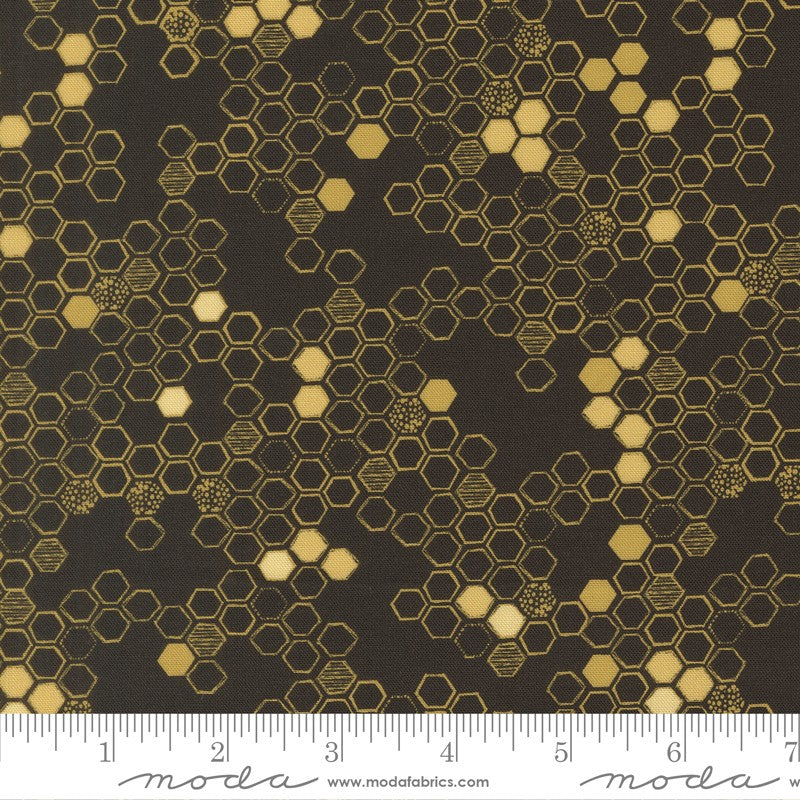 Pollinators - Honeycomb in Onyx - Robin Pickens - Moda (Pre-order: Jan 2027)