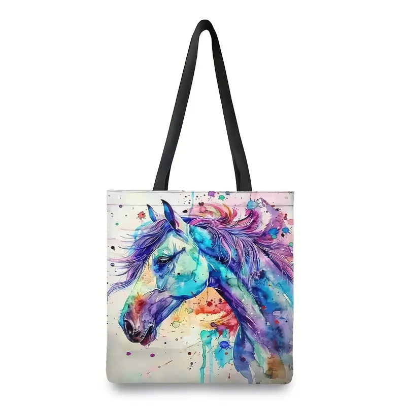 Sew n' Stash Tote Bag - Rainbow Mare