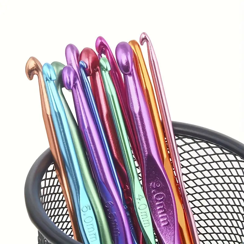 Crochet Hooks (Aluminum) 8 Pack Muilticolour