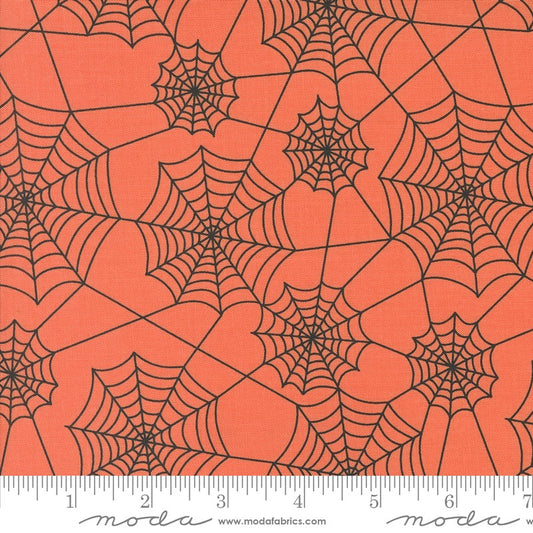 Hey Boo - Webs in Soft Pumpkin - Lella Boutique - Moda (Pre-order: May 2024)