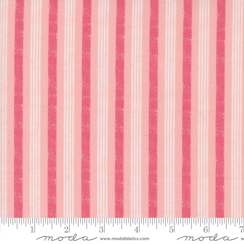 Hey Boo - Boougie Stripe in Bubble Gum Pink - Lella Boutique - Moda (Pre-order: May 2024)