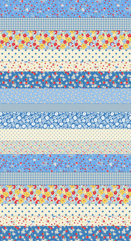 30's Playtime 2025 - Bluebell - Moda - 523380-12 - Dinkydoo Fabrics