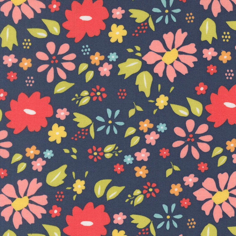 Delightfully Yours - Navy - Sherri & Chelsi - Moda 537700-19 - Dinkydoo Fabrics