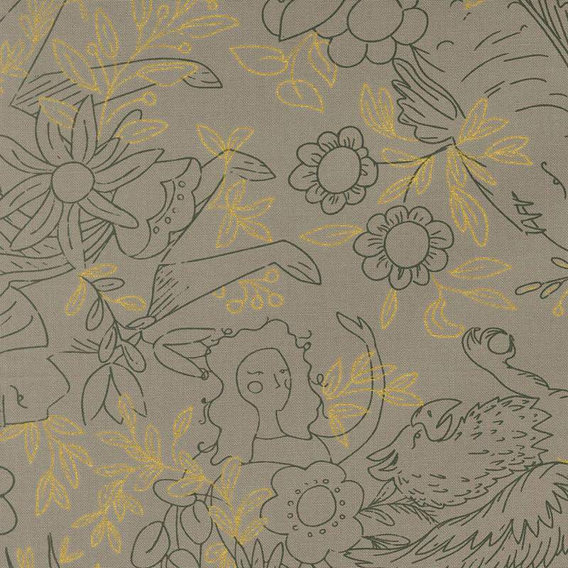 Sunlit Ruins - Silver 38161M-14 - Deb Strain - Moda