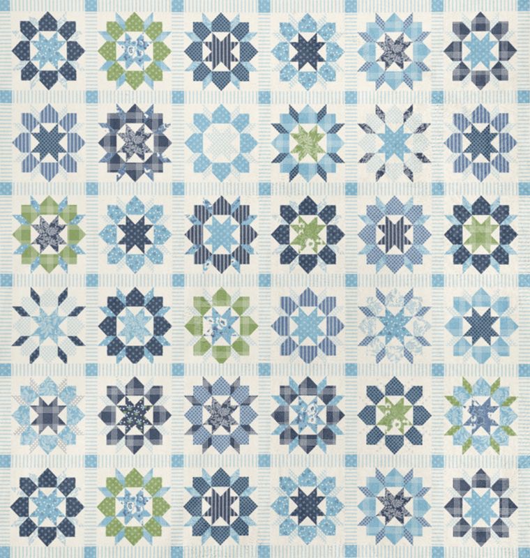 Cuddle With Moda - Nantucket Panel in Multi - Camille Roskelley - Moda (Pre-order: Apr 2026) - Dinkydoo Fabrics