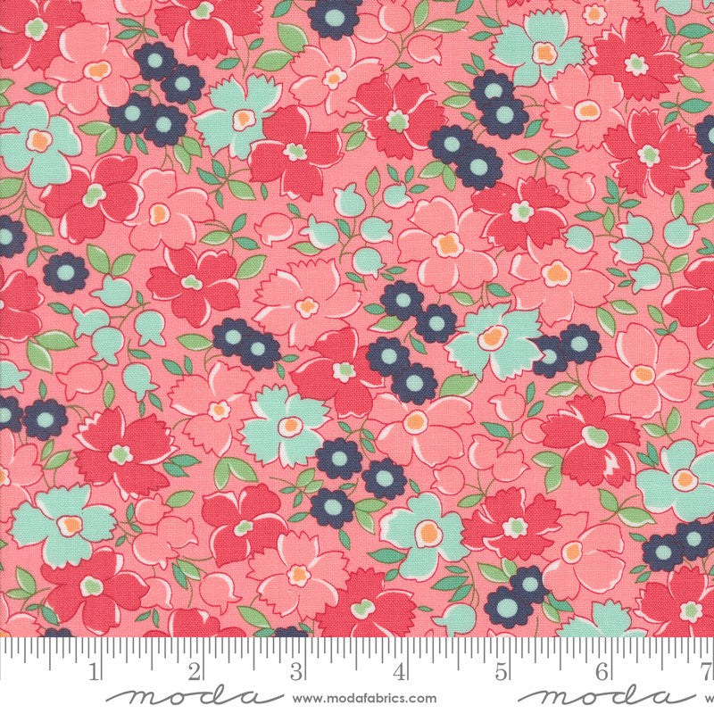 Summertime - Flower Patch in Blush - Camille Roskelley - Moda