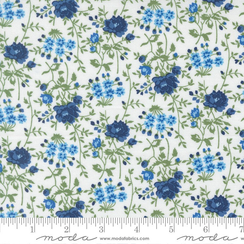 Blueprint - Bloomsbury in White/Multi - Camille Roskelley - Moda (Pre-order: Feb 2026) - Dinkydoo Fabrics