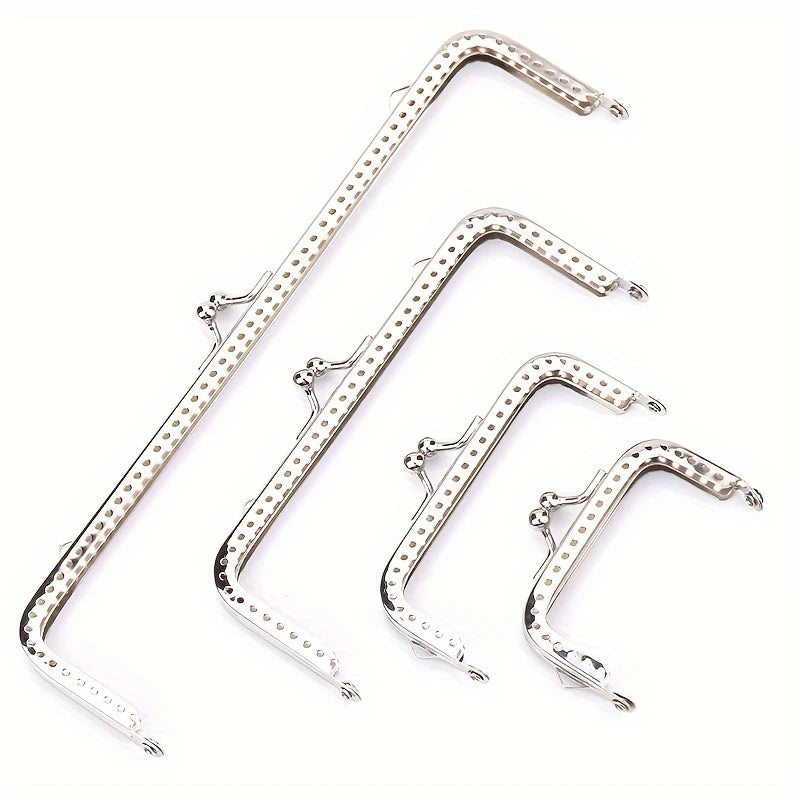 Purse Frame Clasp Lock (Sew-In) Silver - 2.5" - 8"