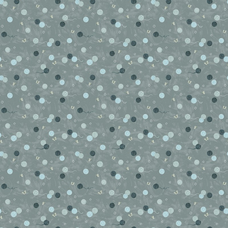 Paws & Play - Yarn Balls in Mint - Eri Kamei - FIGO (Northcott)