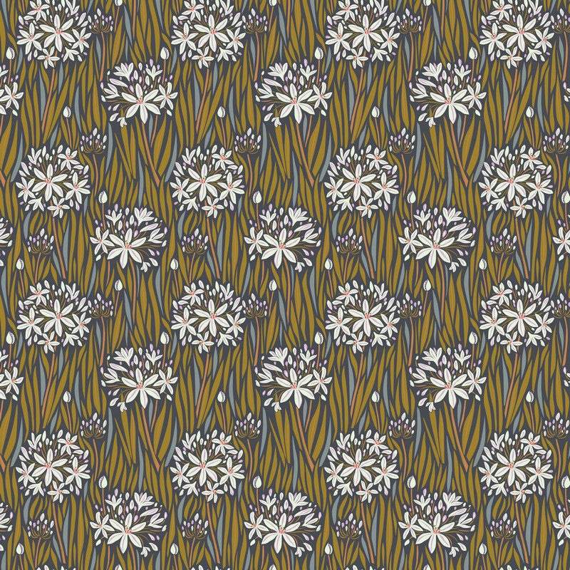 Wandering Eye - Agapantha in Neutral - Kathy Doughty - FIGO (Northcott)