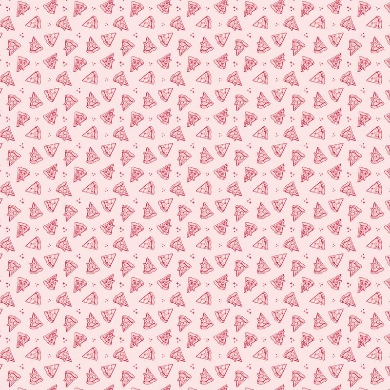 Oven Fresh - Slice in Pink - Eve Anderson - FIGO (Northcott) - Dinkydoo Fabrics