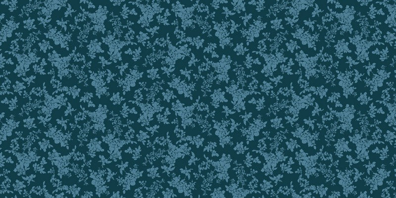 Rosa - Leaves in Teal - Adriana Picker - FIGO