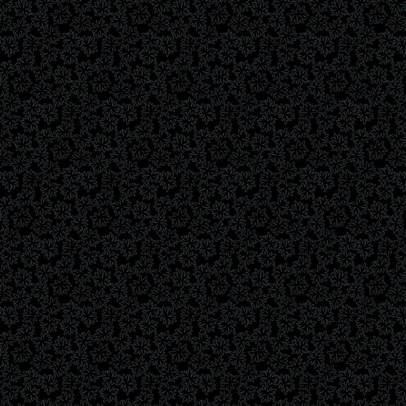 Tender - Floral Outline in Smoke - Pippa Shaw - FIGO (Northcott) (Pre-order: Feb 2026)