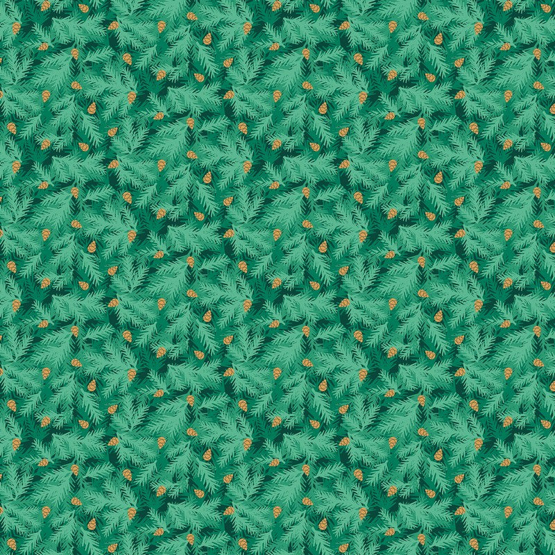 Festive Pop - Fir in Green - FIGO Studio (Northcott) (Pre-order: Jul 2027)