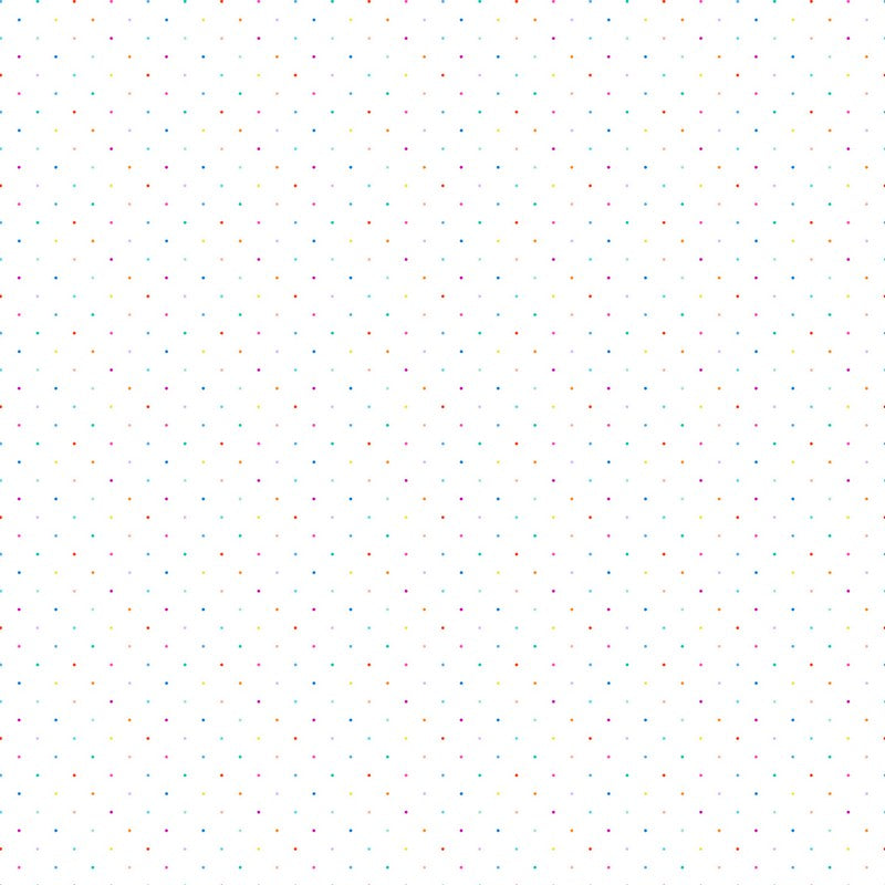 Dovetail - Ditsy Dots in White Multi - Ghazal Razavi - FIGO (Northcott)