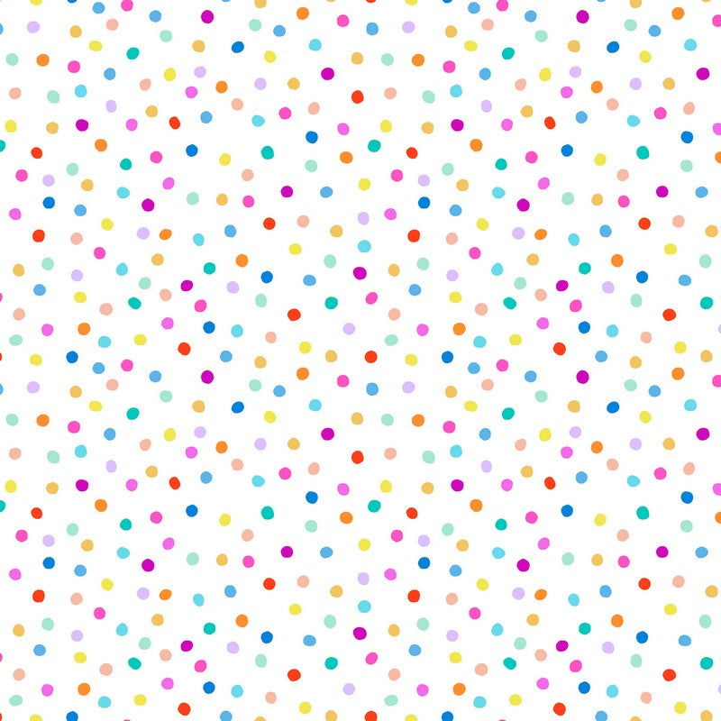 Dovetail - Pompoms in White Multi - Ghazal Razavi - FIGO (Northcott)