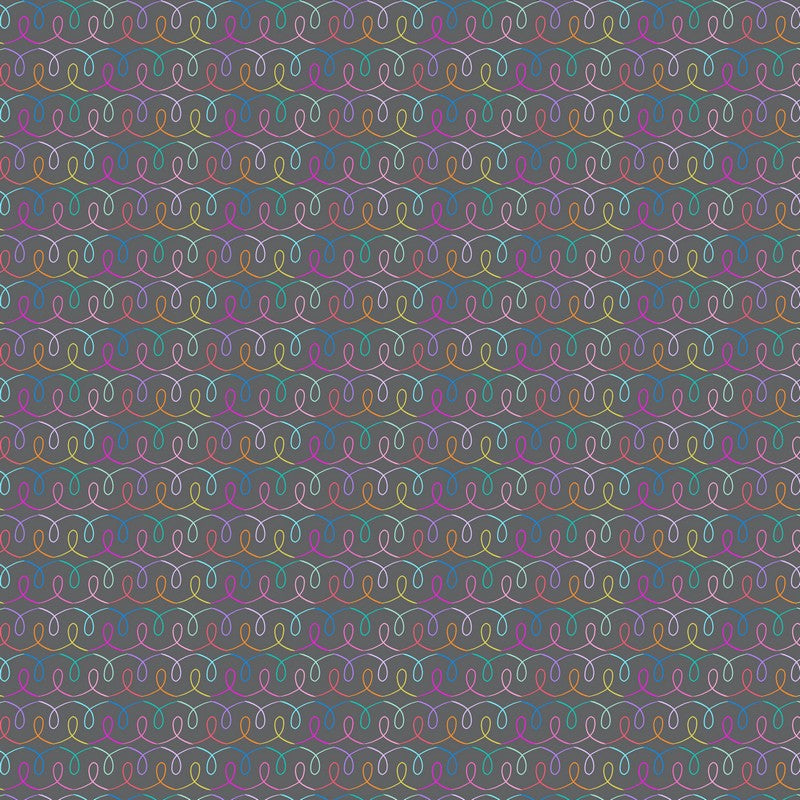 Dewfall - Ribbon in Grey Multi - Ghazal Razavi - FIGO (Northcott)