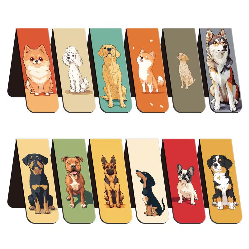 Furry Page Pals Magnetic Dog Bookmarks