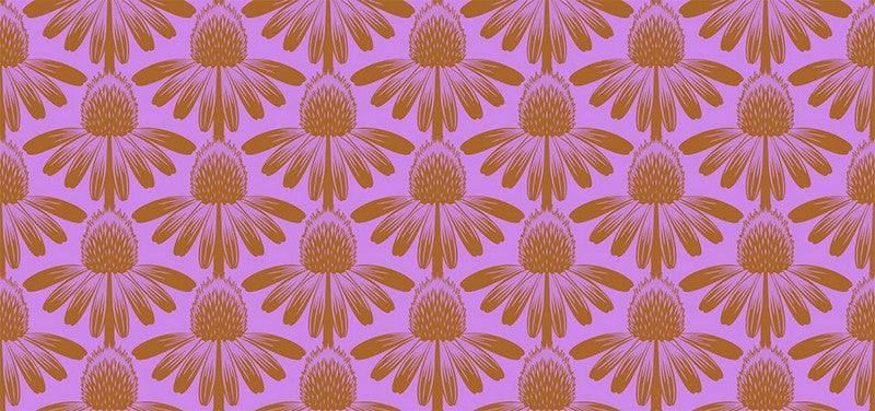 Indelible - Coneflower in Taffy - Anna Maria Textiles (Northcott)