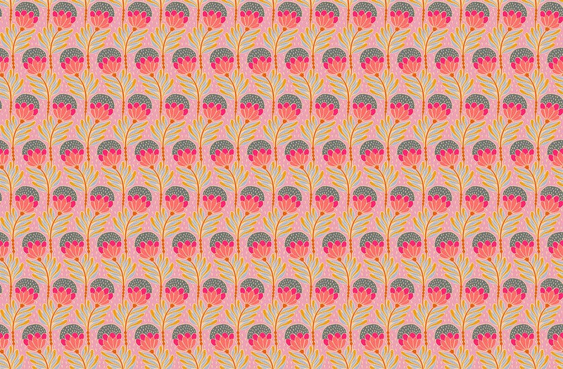 Shooting Star - Bouncy Blooms in Lavender - Anna Maria Textiles (Northcott)