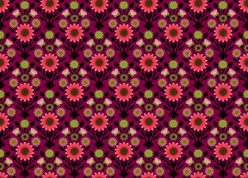 Iconic - Lifespan in Eggplant - Anna Maria Textiles (Northcott)