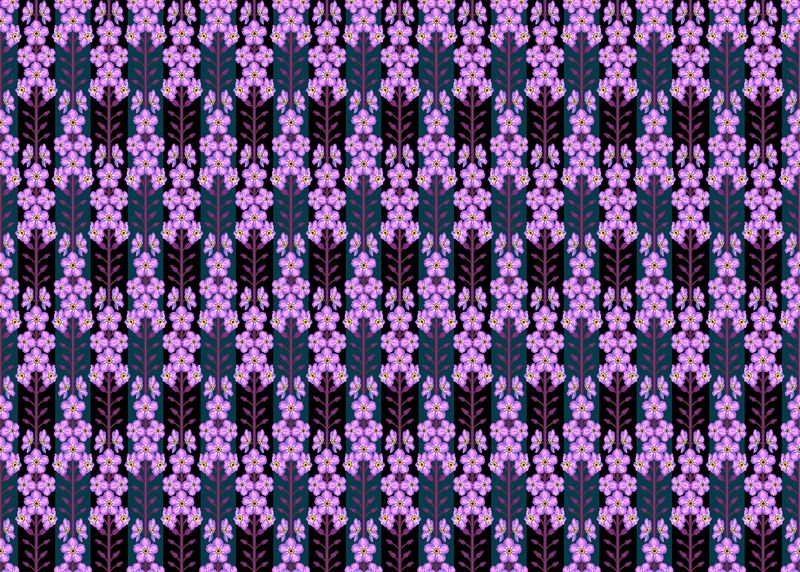 Iconic - Forget-Me-Not in Indigo - Anna Maria Textiles (Northcott)