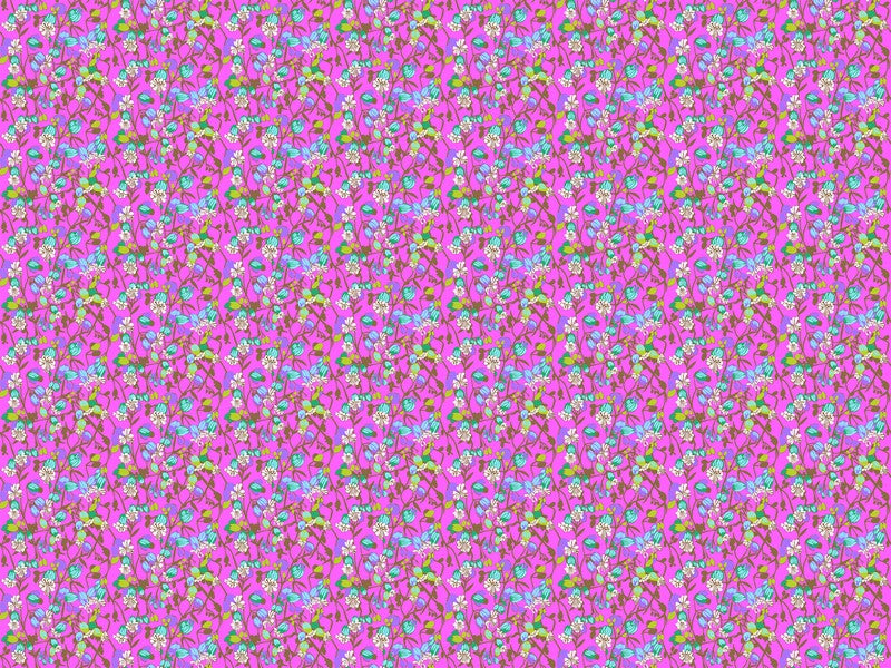 Jumpstart - Silene in Fuchsia - Anna Maria Textiles (Northcott)