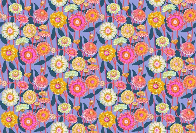 Jumpstart - Zinnia Show in Glow - Anna Maria Textiles (Northcott)