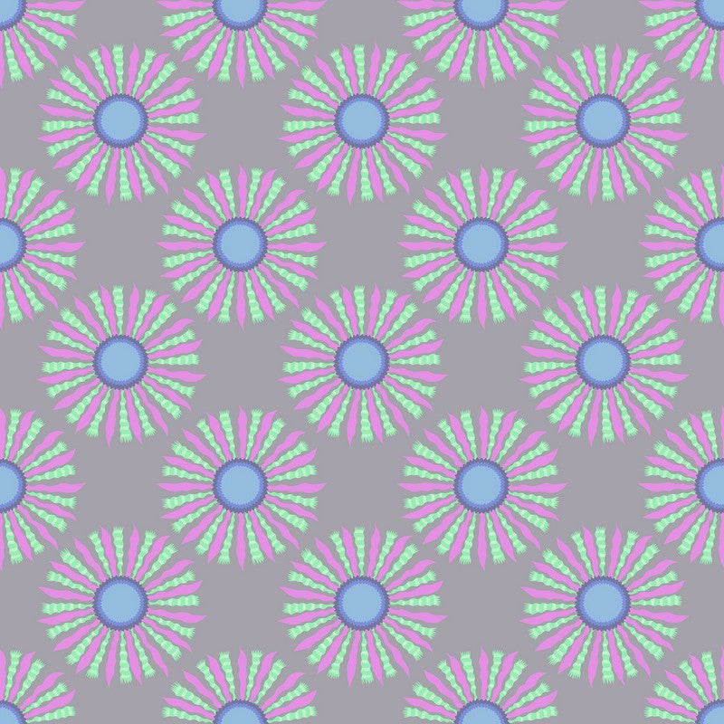 Sunseekers - Ribbon Rays in Silver - Anna Maria Textiles (Northcott) (Pre-order: Feb 2027)