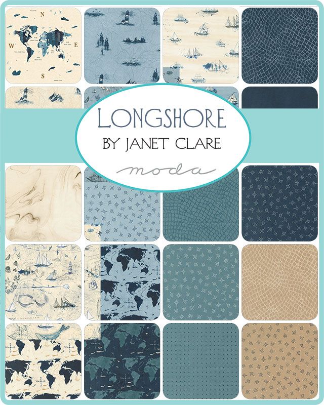Longshore - Charm Pack - Janet Clare - Moda (Pre-order: Sept 2024)