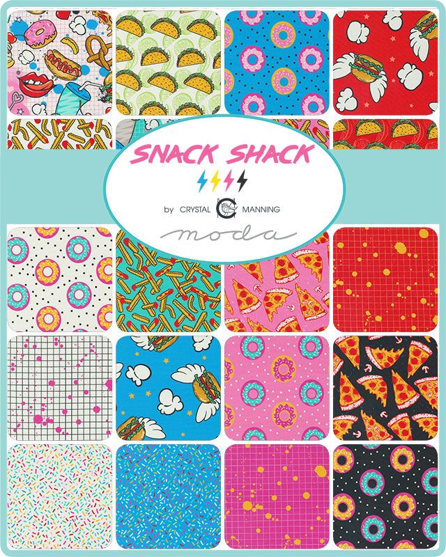 Snack Shack - Charm Pack - Crystal Manning - Moda (Pre-order July 2024)