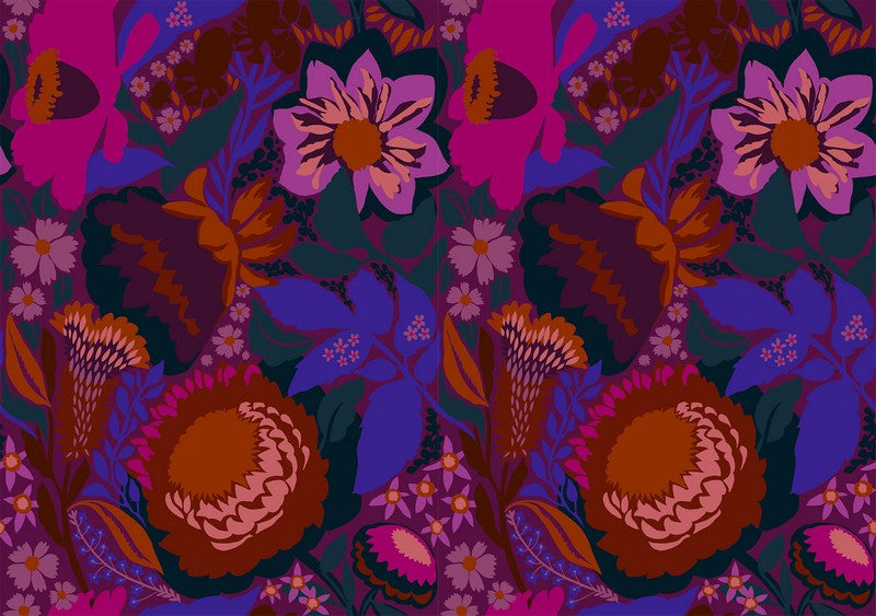 Jumpstart 108" Wide Back - Shadows in Plum - Anna Maria Textiles (Northcott) (Pre-order: Nov 2025)