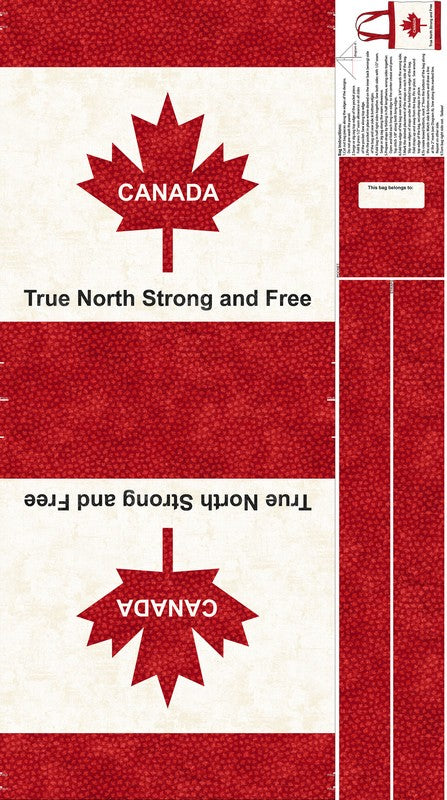 Canadian Classics 3 - Bag PANEL CANVAS in Cream Multi - Deborah Edwards - Northcott