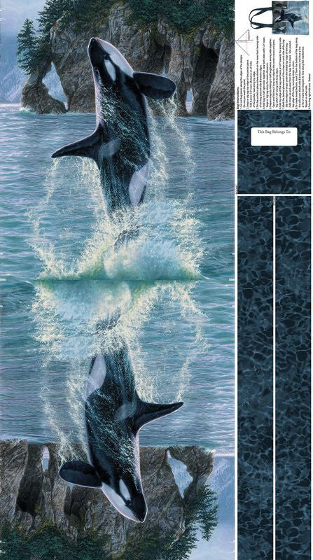 Voyage - Tote Panel in Blue - Lee Kromschroeder - Northcott (Pre-order: Aug 2026) - Dinkydoo Fabrics