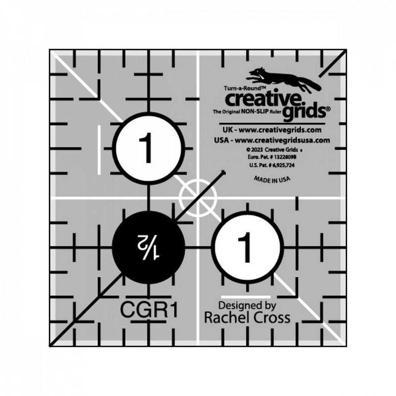 Creative Grids - 1.5" Square Quilt Ruler (Pre-order: Aug 2026)