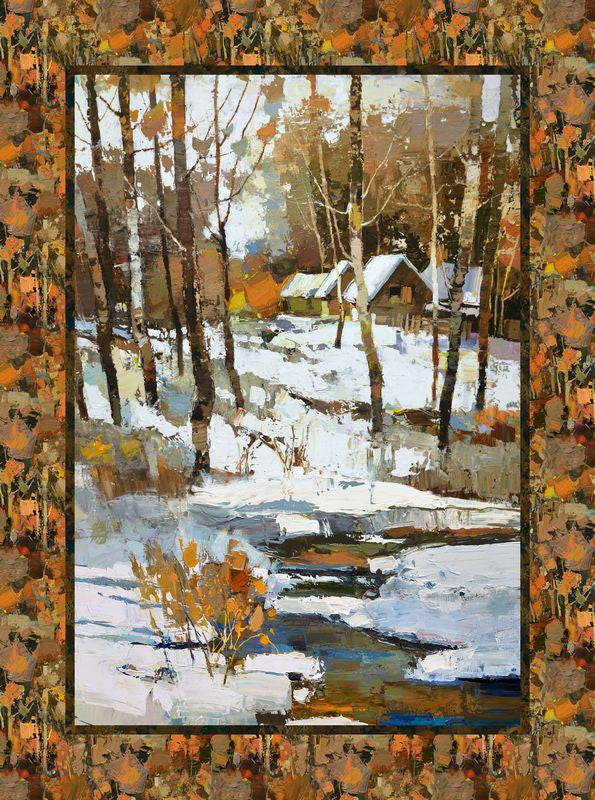 First Snow - Panel in White Multi - Iosif Derecichei - Northcott