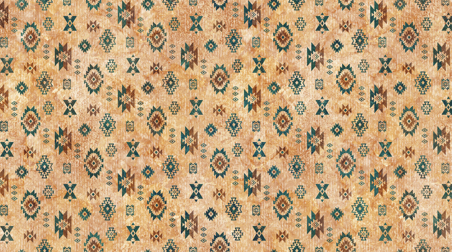 Sedona Spirit - Navaho Motif in Light Rust Multi - Linda Ludovico - Northcott