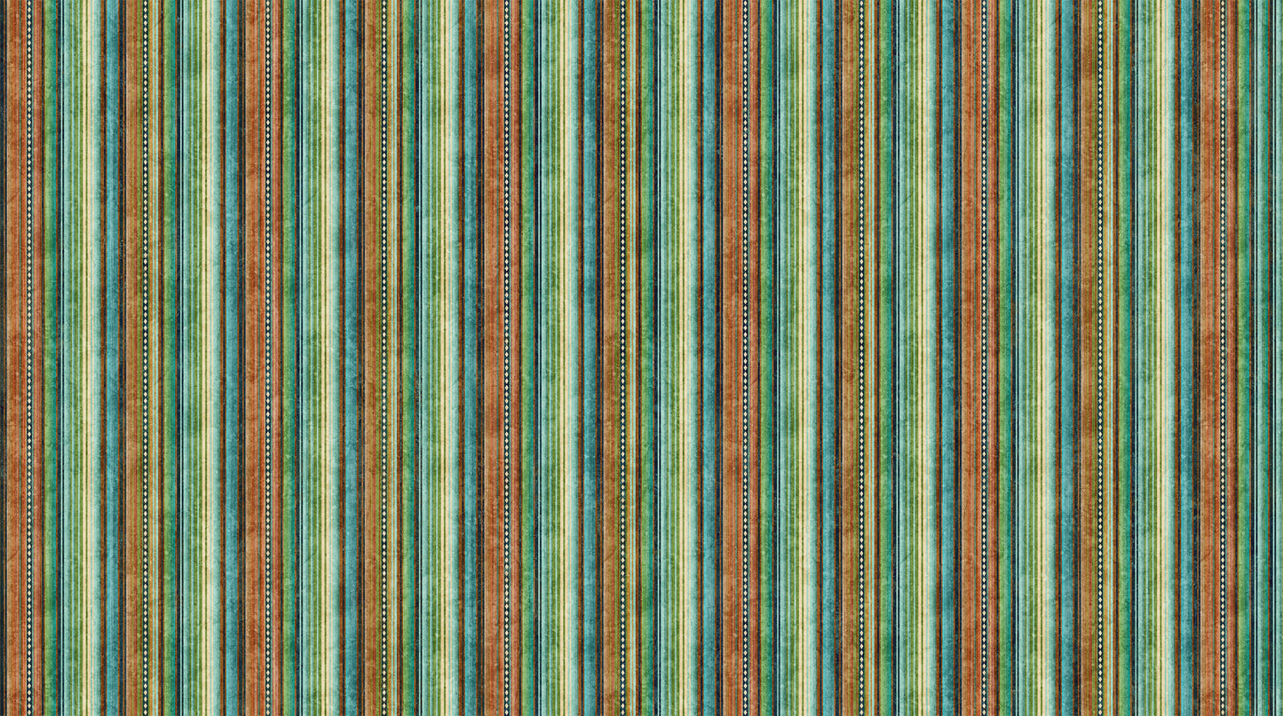 Sedona Spirit - Plain Stripe in Beige Multi - Linda Ludovico - Northcott