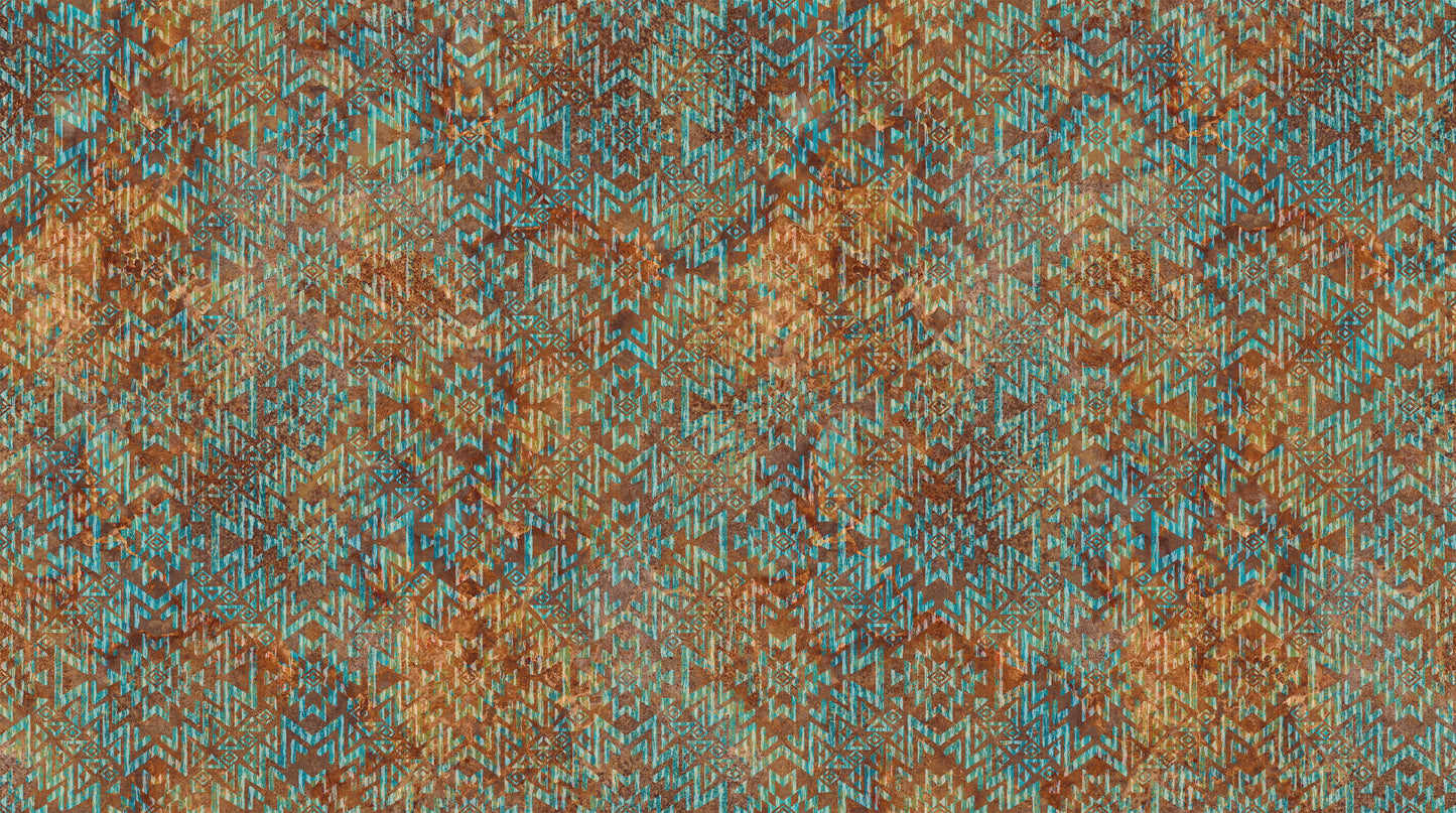 Sedona Spirit - Sedona Blender in Rust/Teal - Linda Ludovico - Northcott