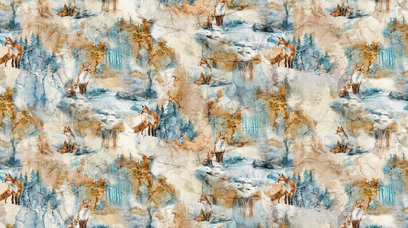 Fox Den - Fox Open in Beige Multi - Deborah Edwards & Melanie Samra - Northcott