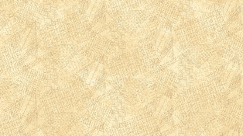 Stitchin' - Rulers in Beige - Deborah Edwards - Northcott